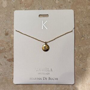 Gold Initial Necklace “K”